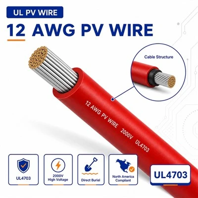 12 سلك كهروضوئي AWG